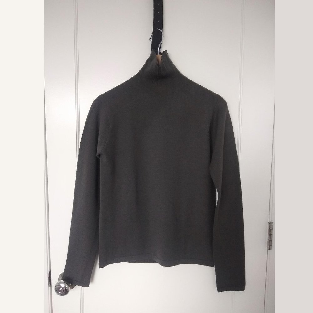 Armani Gray Turtleneck Sweater (Medium)